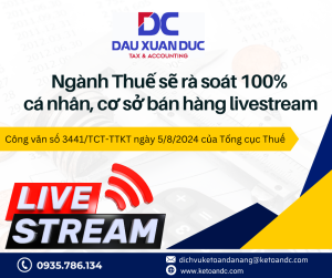 Ngành Thuế sẽ rà soát 100% cá nhân, cơ sở bán hàng livestream