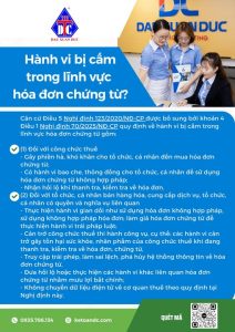 Hành vi bị cấm trong lĩnh vực hóa đơn chứng từ?